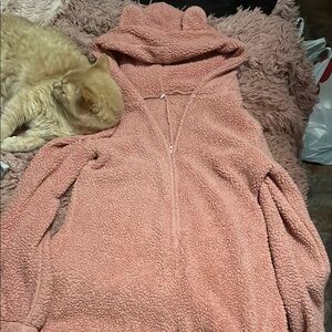 Cozy Pink Sherpa Pajama Wonzie